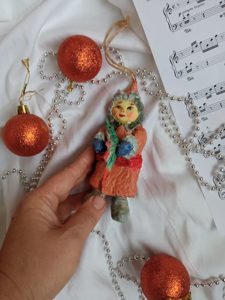 Art doll Collectible Fish Boy Pendant: Emely's Handmade Masterpiece Christmas decorations
Christmas tree toy. Christmas ornaments. Holiday gifts