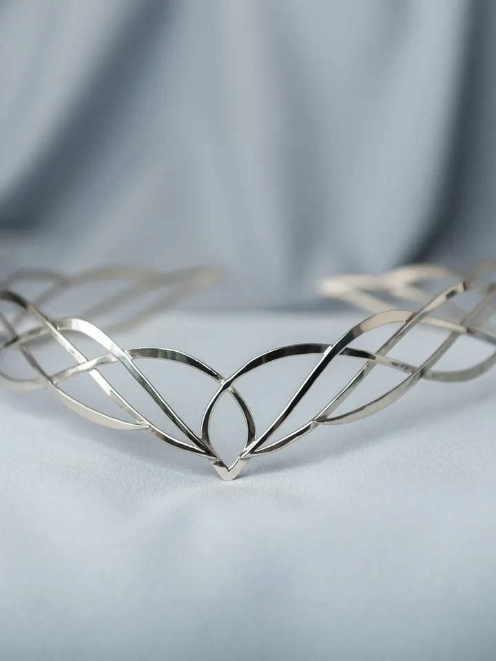 Fantasy diadem jewelry Tiara Elven Crown bridal hair vine Wedding Headpiece bridal headband fantasy fairy Tiara Rosella