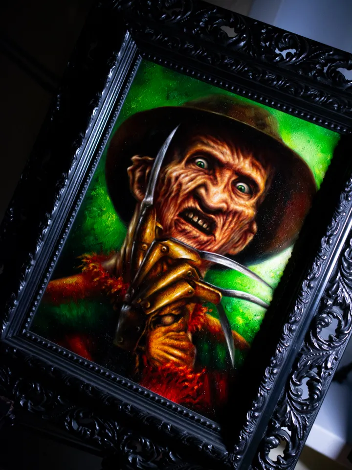 Oil painting Freddy Krueger A Nightmare on Elm Street