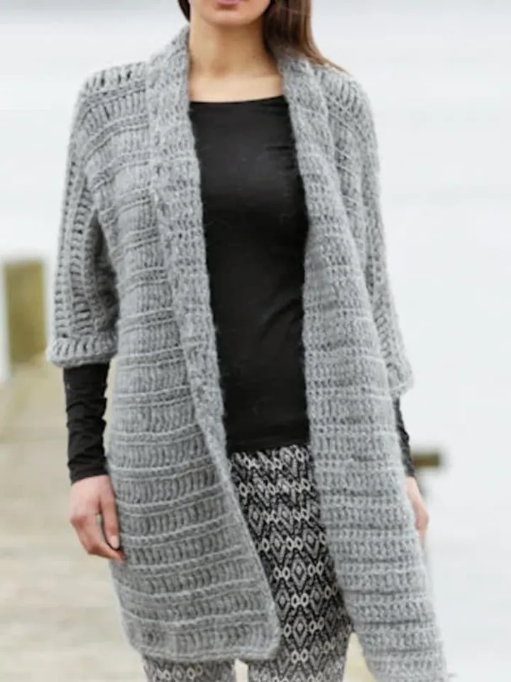 Easy cardigan crochet pattern women long cardigan crochet pattern pdf instant download