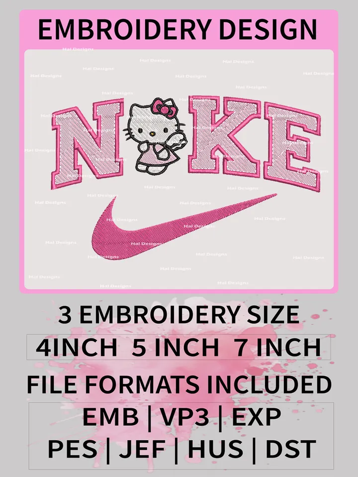 Hello Kitty Nike Embroidery Designs, Hello Kitty Machine Embroidery Design,Embroidery Design,Embroidery Machin