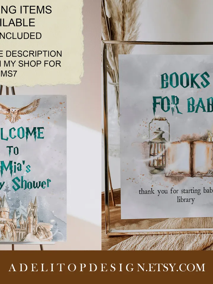 Christmas Magic School Baby Shower Invitation; Editable Winter Wizard Baby Shower invitation; Magic School Baby Shower Printable Invitation