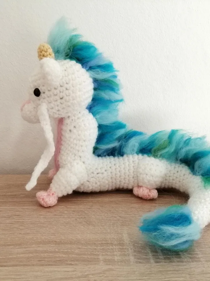 Haku The Dragon Crochet Pattern, english, amigurumi pattern, crochet animal pattern, crochet plushie pattern, crochet dragon pattern Fantasy