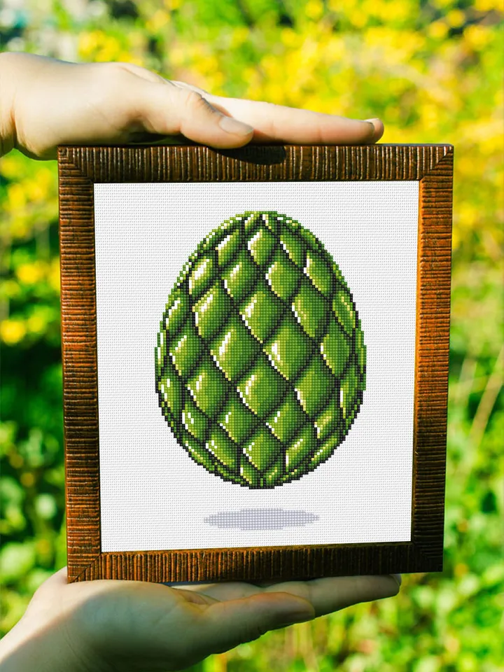 Mystery dragon egg cross stitch pattern download PDF Modern cross stitch chart, Magic Easter egg pattern digital PDF, Dragon art #D17