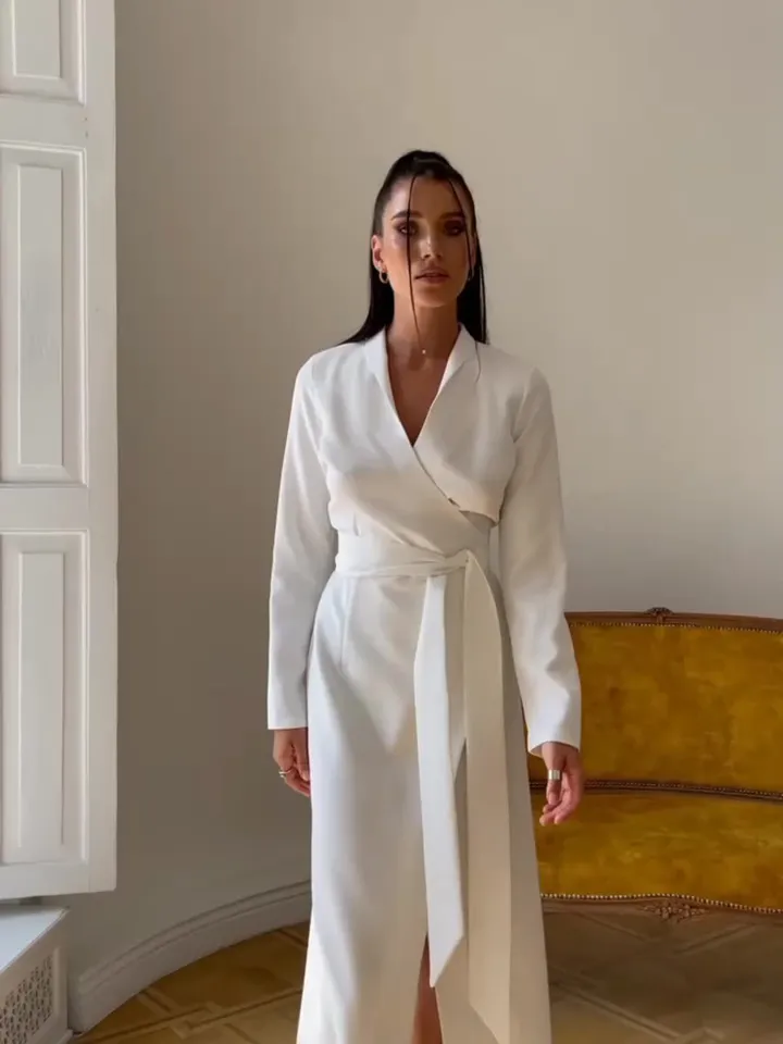 Made to order Maxi evening dress with a smell under the belt