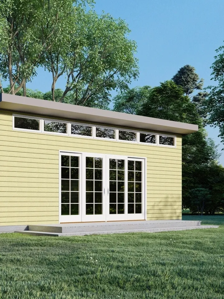 Modern 16'x24' Shed Plans: Backyard Studio, Garden Storage (PDF Download)