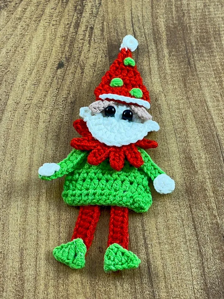 Christmas Elf Crochet Pattern PDF, Amigurumi Elf Ornament, DIY Christmas Tree Decoration, Crochet Holiday Gift, Beginner-Friendly Pattern
