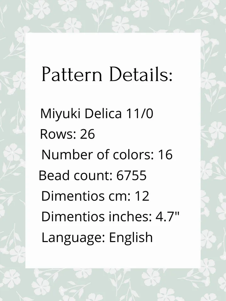 3D Peyote Star Easter Gnome Pattern, Seed Beads Spring Ornament, Beadwork Pattern