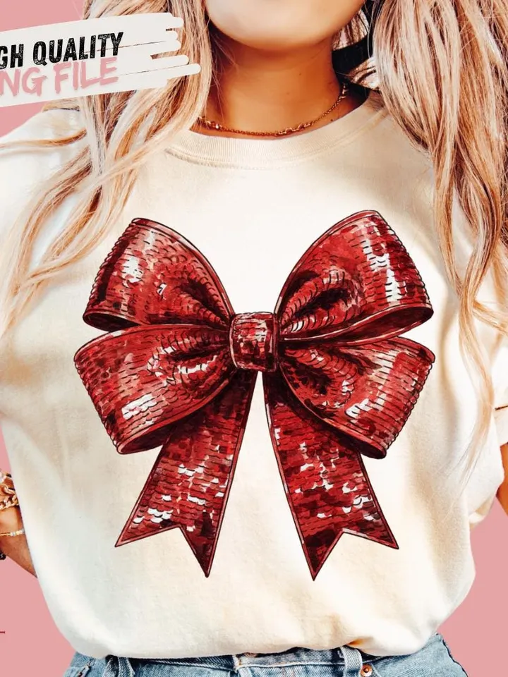 Coquette Christmas png Coquette bow png Christmas girly png Glitter bow png Sequins Holiday png Merry xmas Retro Christmas png Disco