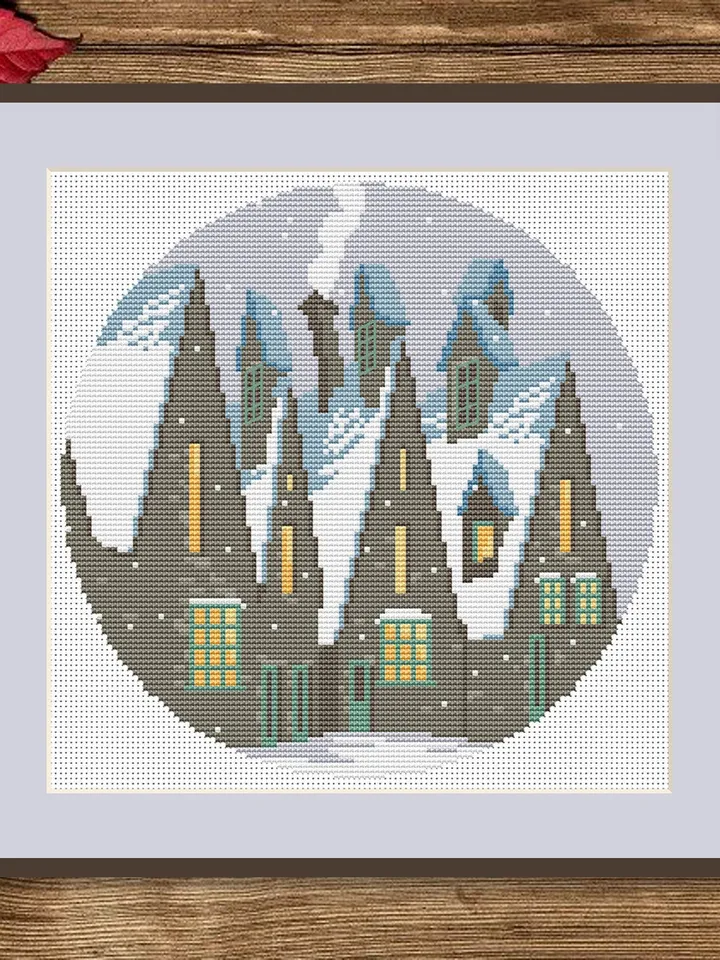 Magic Village Cross Stitch Pattern, Movies Cross Stitch Pattern, Movie Pattern, Wizard Cross Stitch Pattern, TV Cross Stitch Patterns #mv007