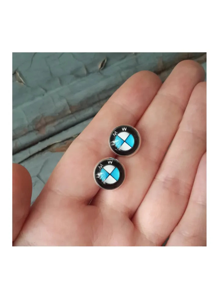 BMW earrings studs, BMW Logo, BMW Earrings, BMW Accessories gift