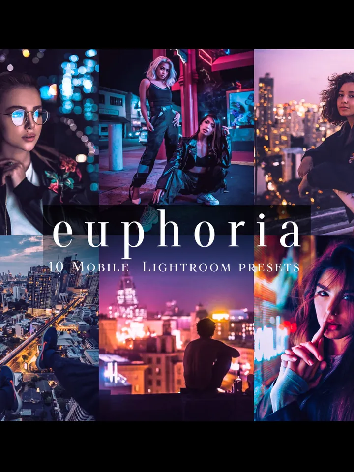 Mobile Lightroom presets, Neon presets, Euphoria presets, Euphoria color Lightroom presets,Euphoria filter,Photo filters