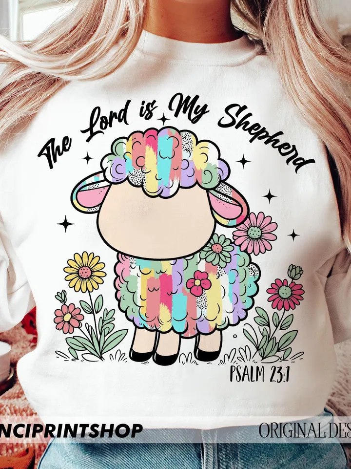 Christian Easter Png, The Lord is my Shepherd Png, Easter png, He is Risen PNG, Lords Prayer Png, Easter Jesus png, Easter Brushstroke