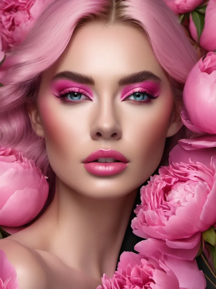 Pink Peony Flowers