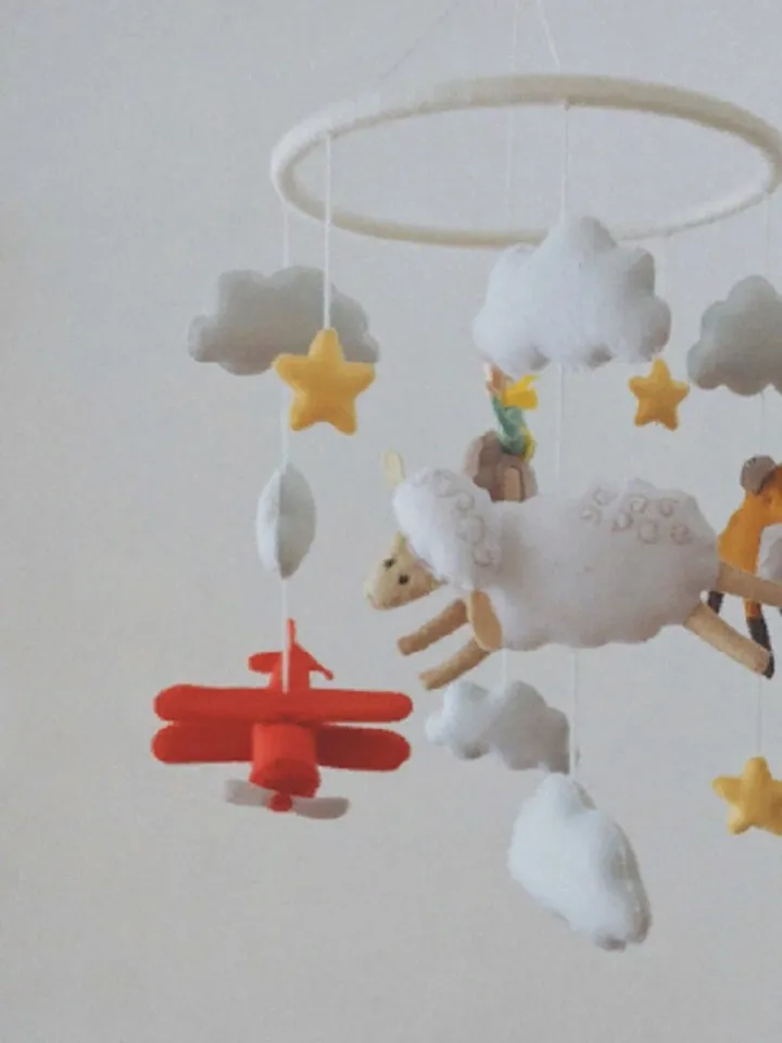 The Little Prince baby mobile, Nursery mobile neutral, Crib mobile