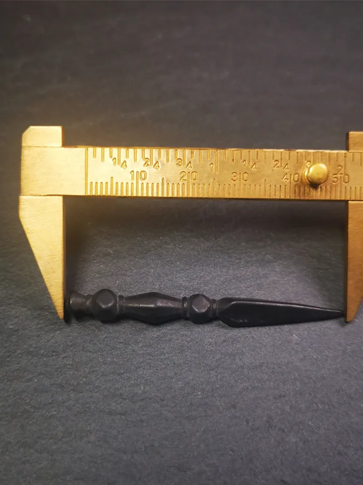Gandhanra Handmade Tibetan Amulet ,Kila(Dorje Phurba) , Trantic Buddhism Ritual Implement Pendant,Made of Copper,Black type,2.2"