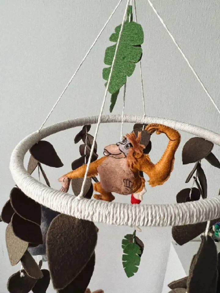 Baby mobile Disney the Jungle Book nursery mobile Mowgli