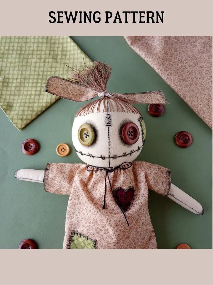 Voodoo Doll Sewing Pattern PDF