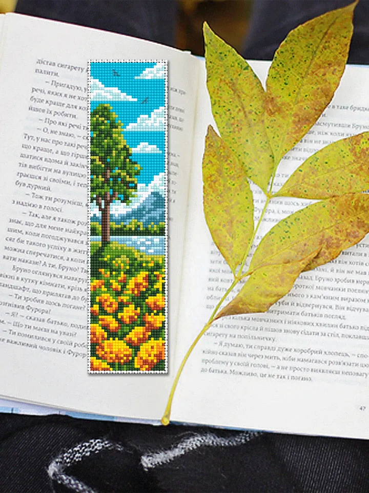 Floral Bookmark set cross stitch pattern download PDF Handmade bookmark pattern digital PDF, Flower cross stitch chart, Spring, Nature #B117