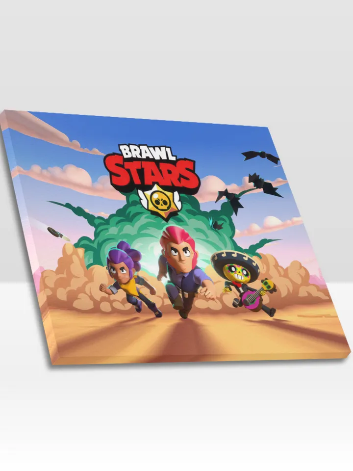 Brawl Stars Frame Canvas Print, Wall Art Home Decor Poster