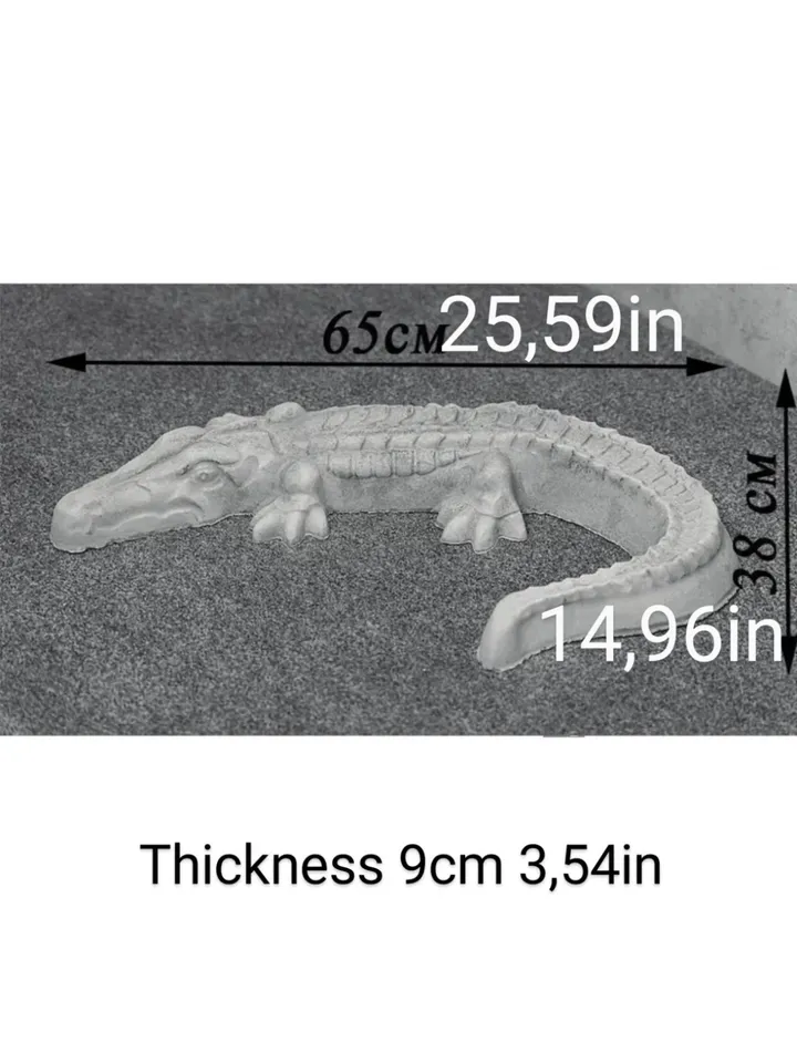 Mold for concrete and gypsum Crocodile DIY