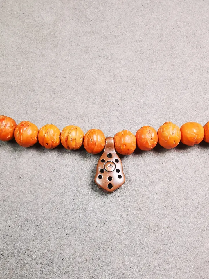 Gandhanra Handmade Buddhist Mala Counter Clip,Bum Counter Clip for Prayer Beads,Mantra Dot Shape,Mala Accessories