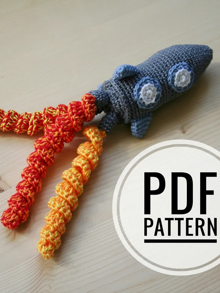 Crochet Pattern Rocket Toy for preemie PDF