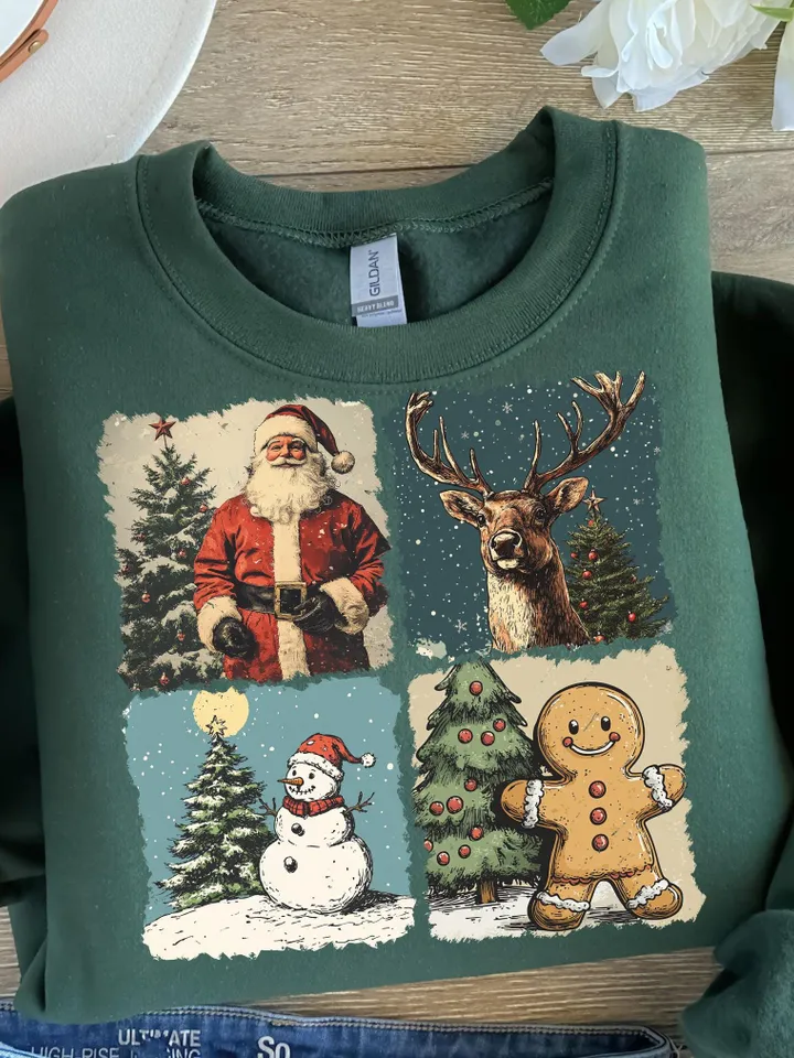 Retro Christmas PNG, Christmas Shirt PNG, Vintage Christmas PNG, Santa Claus png, Christmas Sublimation, Merry Christmas png, T-shirt design