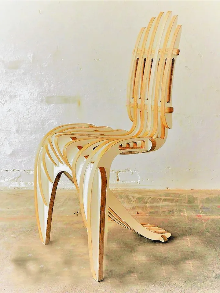 Digital Template Cnc Router Files Cnc Chair Files for Wood Laser Cut Pattern