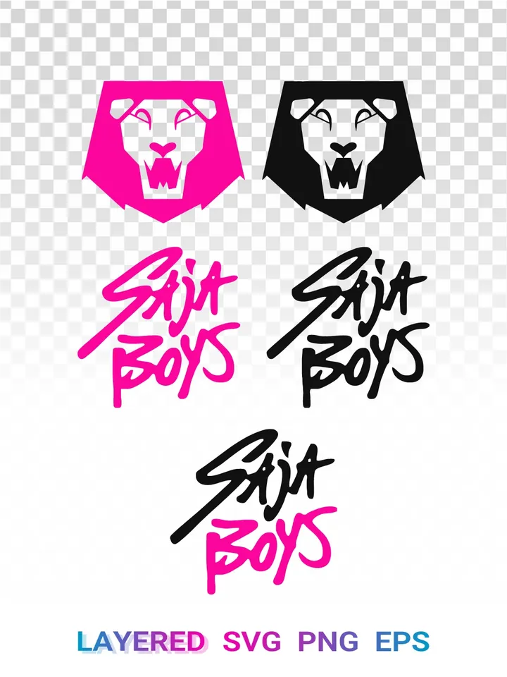 Saja Boys Kpop Logo SVG PNG, Korean Band Clipart Cricut