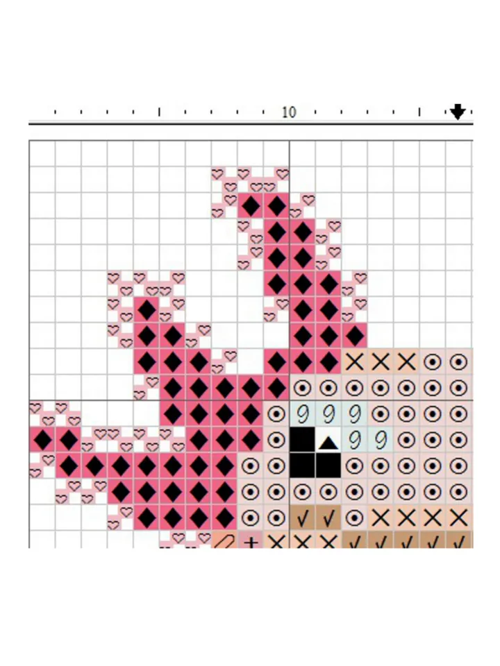 Axolotl cross stitch pattern cute kawaii fantasy design embroidery for kids