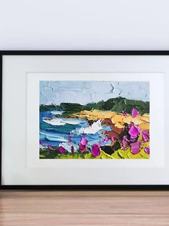 Seascape 油畫 Painting 油畫原作 Original Art Impasto 手工油畫 Poppy Art by Verafe