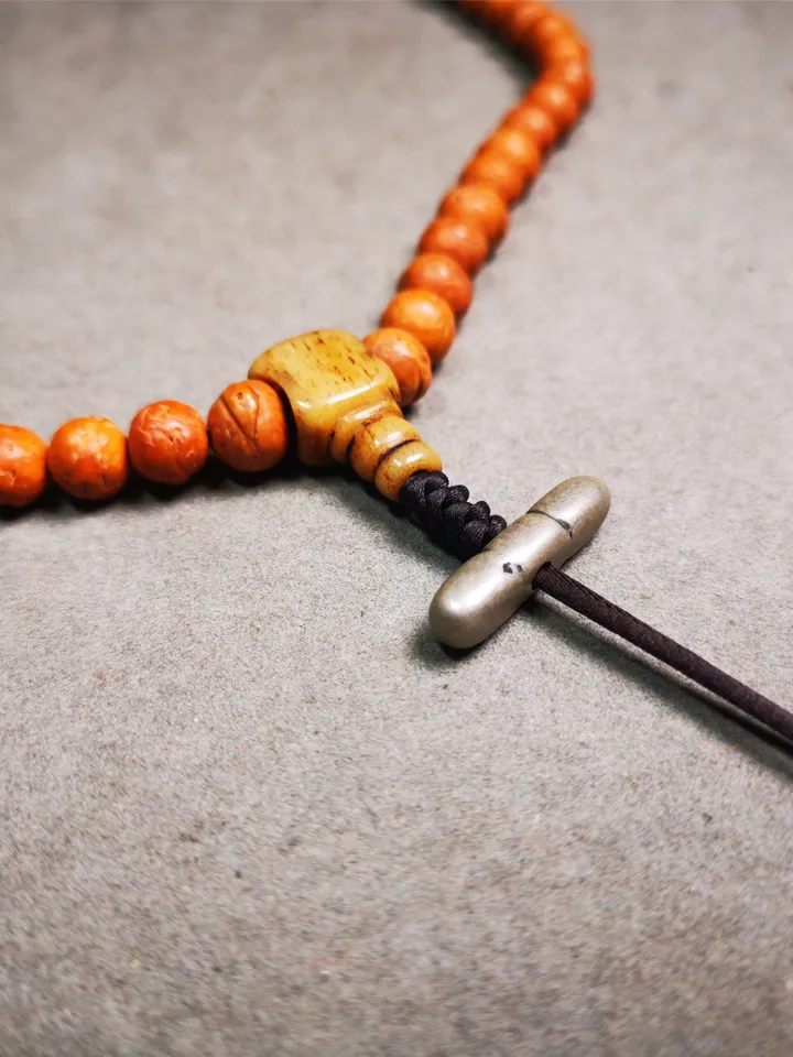 Gandhanra Handmade Tibetan Amulet,Vajra Pendant for Mala,Bag Hanging,0.9" × 0.24"