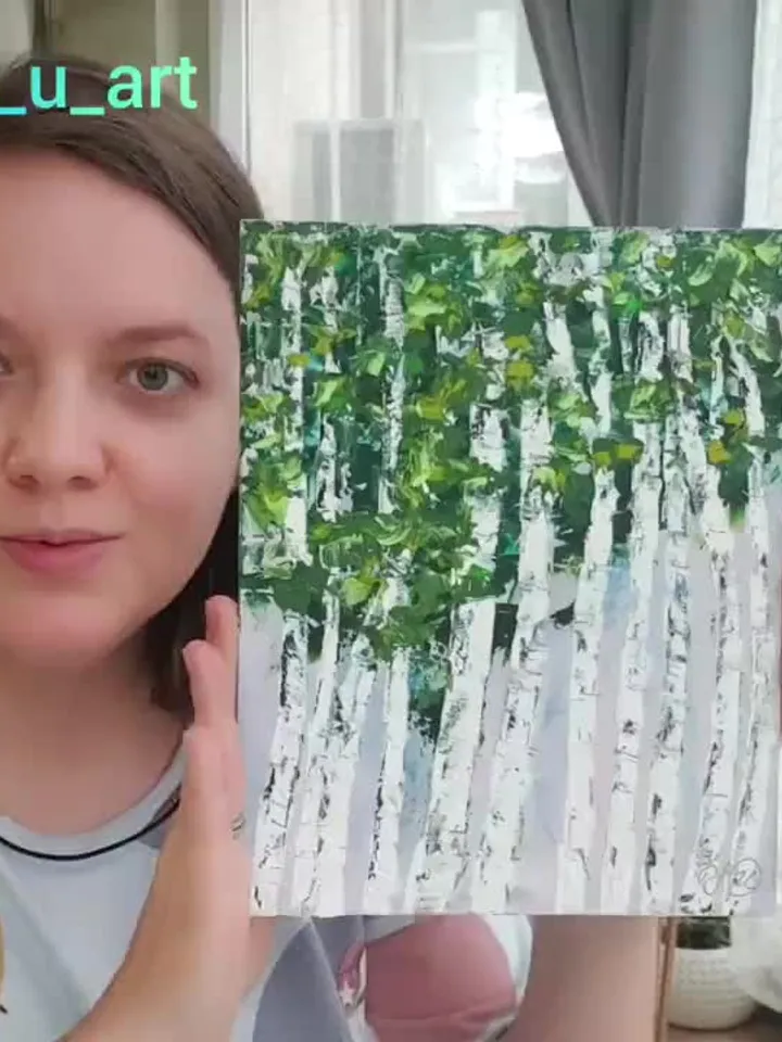 Birch Tree Painting Aspen Tree Original Art Spring Landscape Oil ...