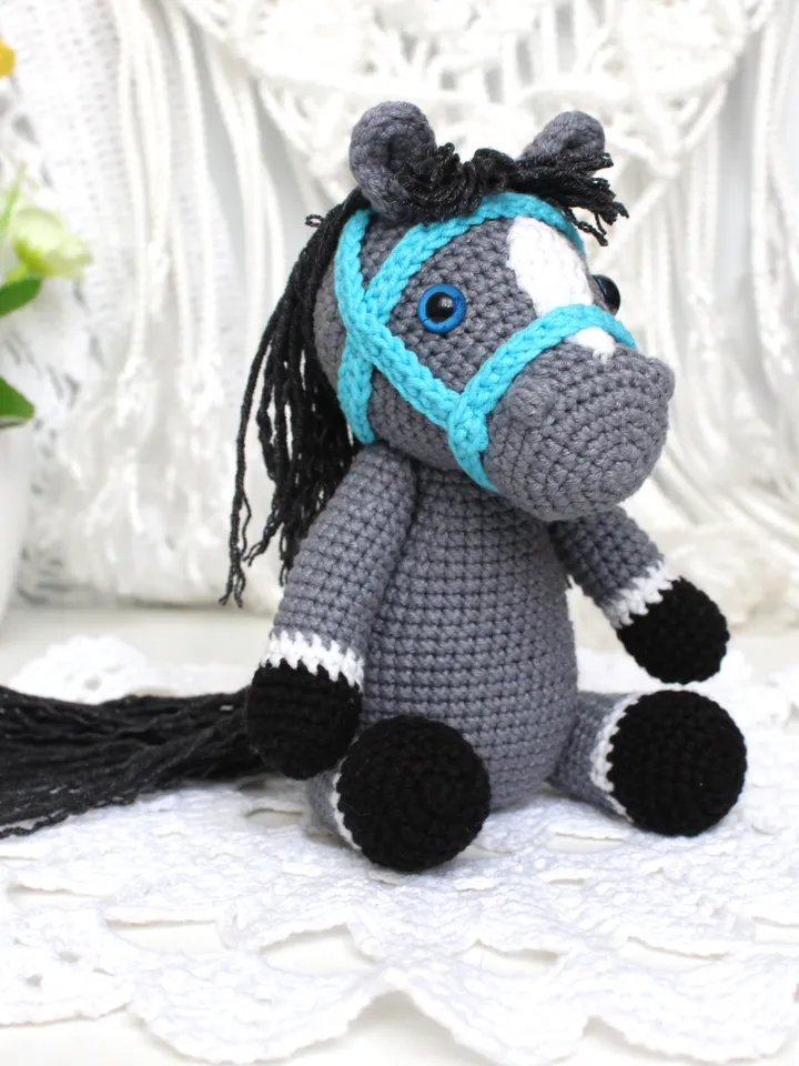 Horse crochet pattern pdf Amigurumi toy horse Farm Animal toy