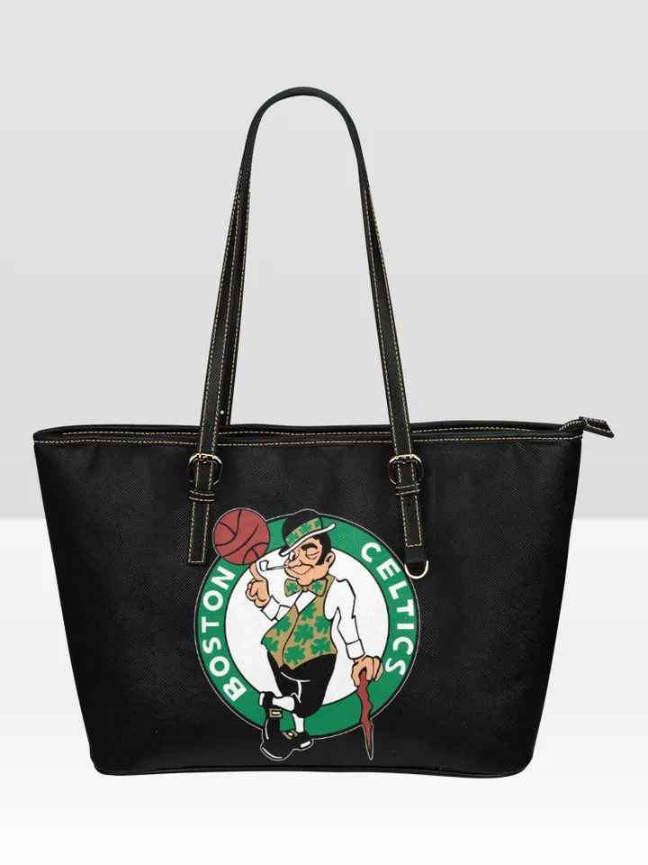Boston Celtics Leather Tote Bag
