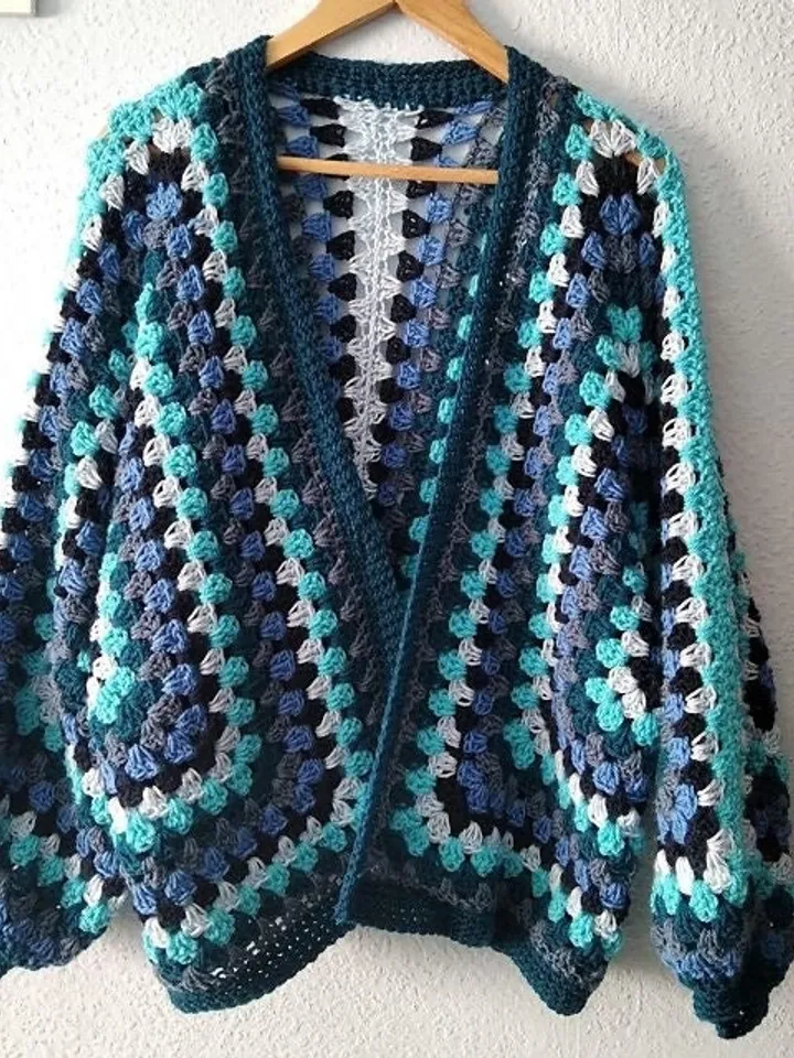 Cardigan Crochet cardigan pattern, Classic Granny Hexagon Cardigan Pattern, women's cardigan instant download pdf