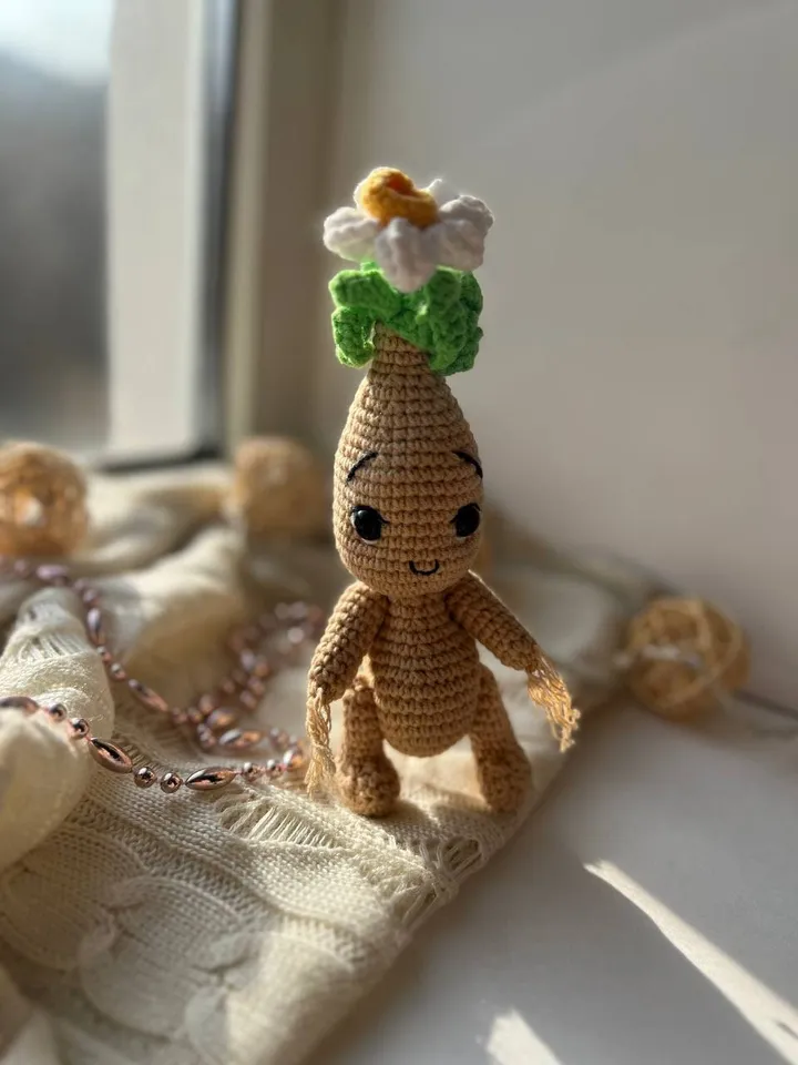 PDF Crochet Narcissus Doll Pattern, Amigurumi Flower, Cute Plant Doll, Flower doll, Amigurumi Doll Pattern, Flower Toy, Spring Crochet
