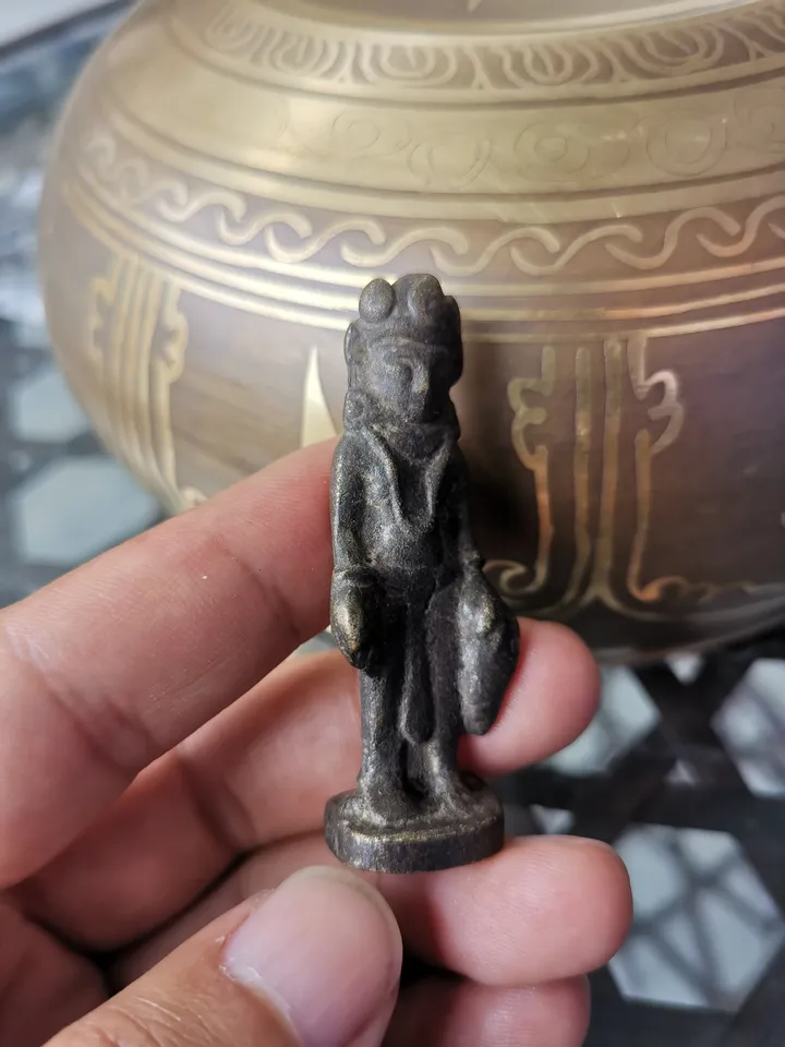Gandhanra Antique Tibetan Buddha Statue,from Regong Tibet,70 years old