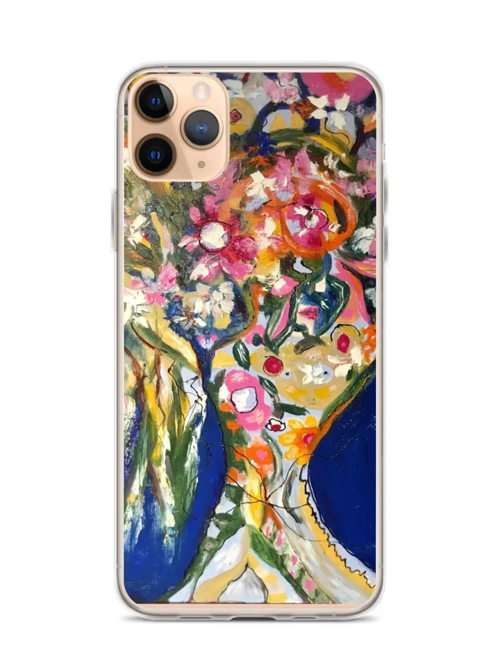 Floral bouquet iPhone Case designed with my original oil painting del fondo de mi corazon flower bouquet,unique gift.