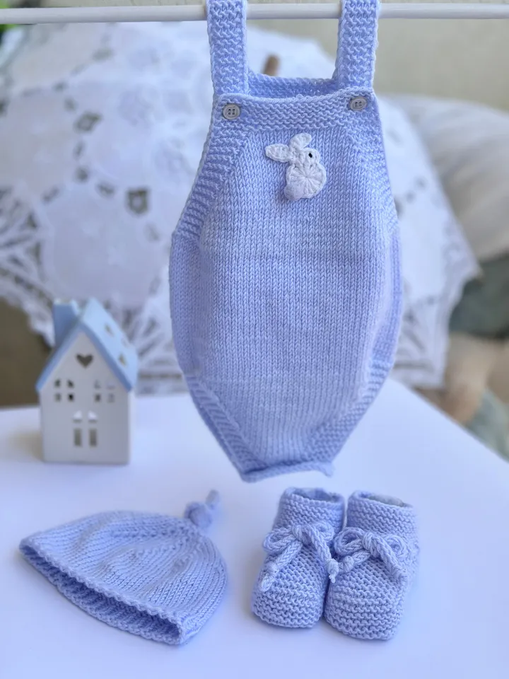 PDF Newborn Onesie Seamless Knitting Pattern – Comfort for Your Newborn with video ENG