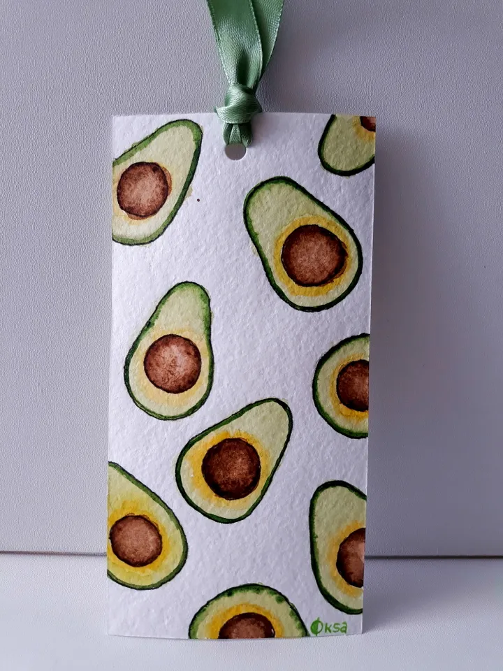 Fruits vegetables watercolor bookmarks set of 3/Handmade Watercolor Bookmark/Bookmarks for recipe book/Hostess Gift/Handmade bookmarks gift