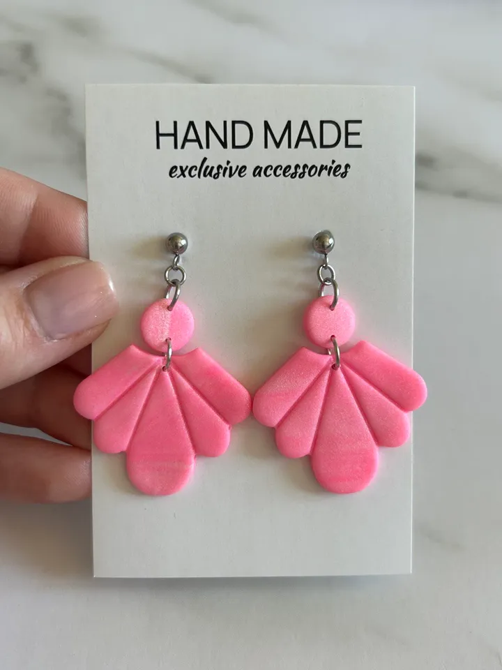 Polymer clay earrings, handmade earrings