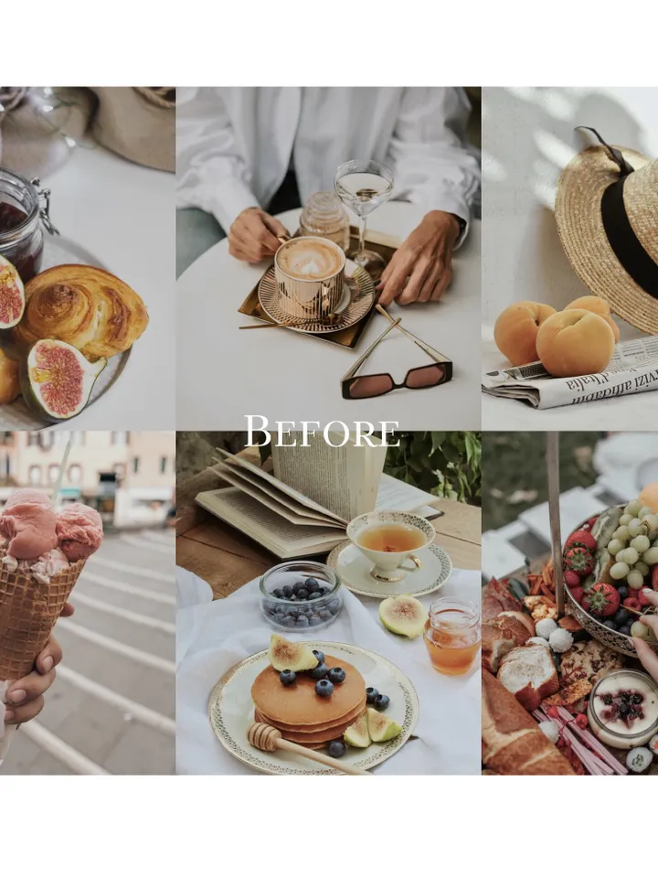 Mobile Lightroom Presets, Lightroom presets for food, Aesthetic presets, Photo filters for food, for food blogger, Cook