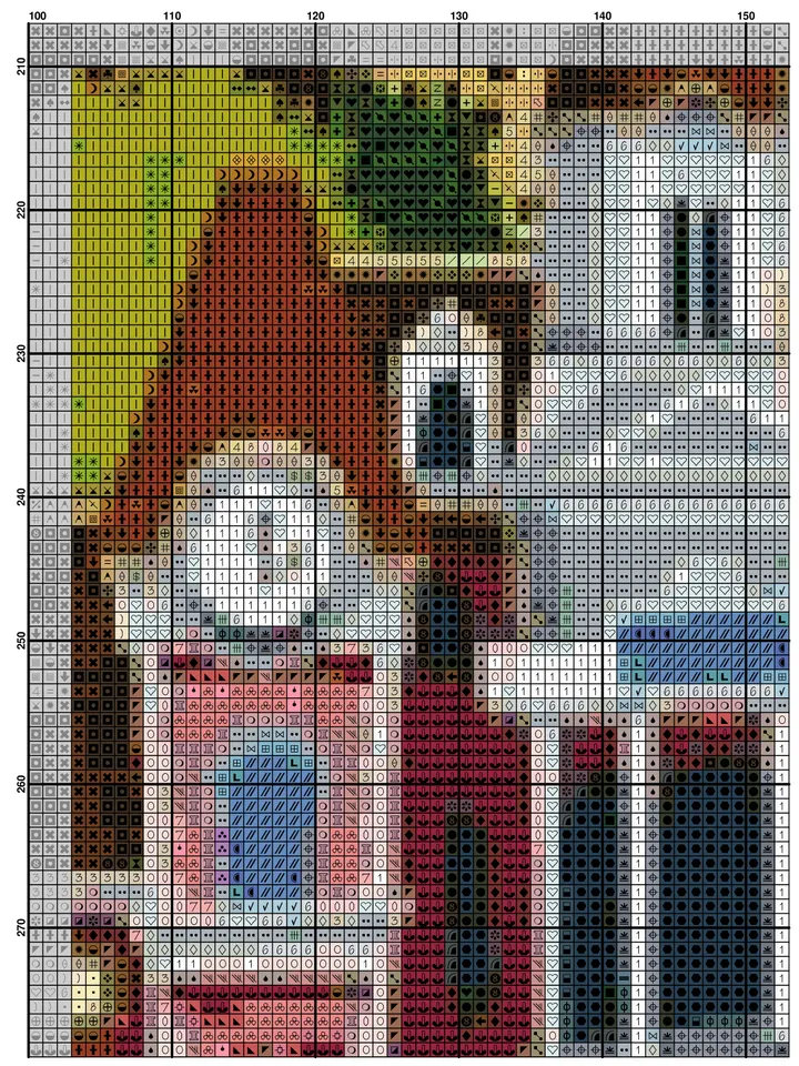 Disney Map Cross Stitch Pattern / Disney PDF Cross Stitch Chart / Disney Kingdom Cross Stitch / Mickey Mouse Cross Stitch Pattern