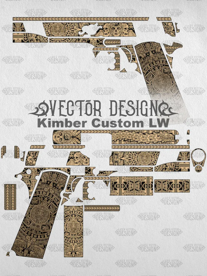 VECTOR DESIGN Kimber Custom LW Aztec calendar