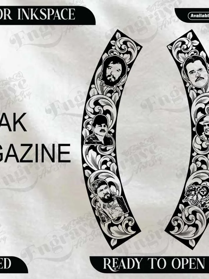 AK Magazin Design,lasercut,laserengraving,fiberlaser,engravingfiles