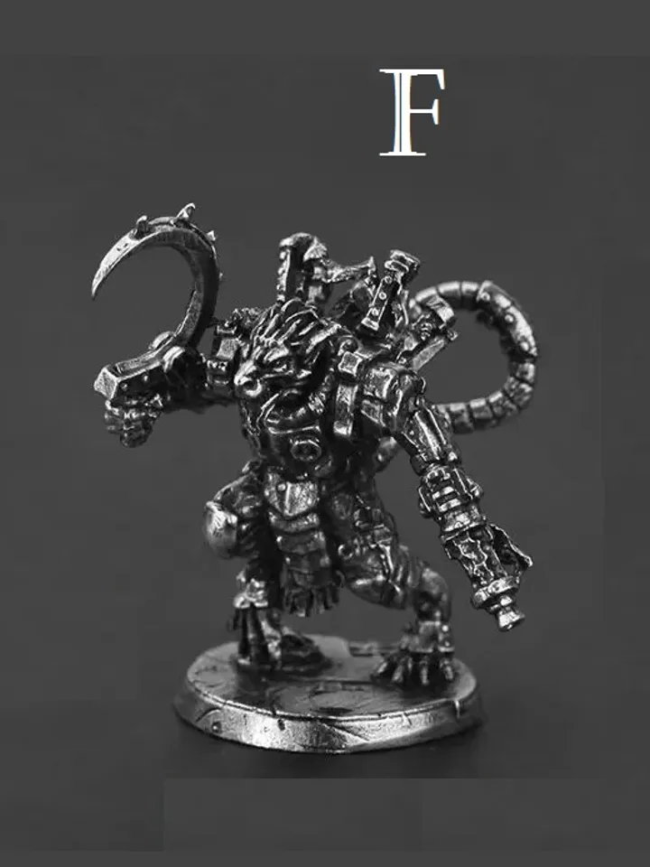 Mechanical Mice Troop Models, copper miniatures, tabletop wargaming fantasy miniature figures.