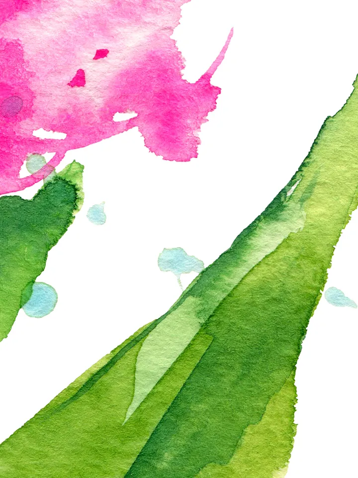 Watercolor picture with tulips, Art print from the original painting, Watercolor digital file, Clipart PNG with tulips