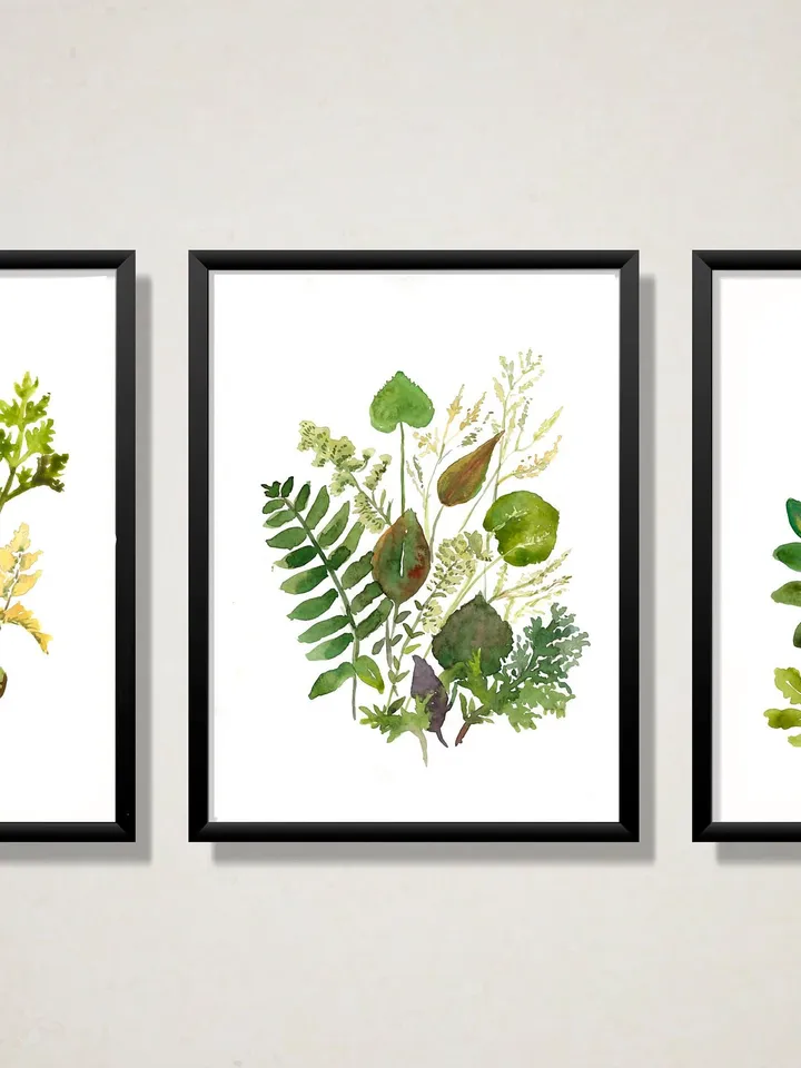 Watercolor Botanical Print Set Of 3 Floral Printable Art Gallery Wall Art Wild Flowers Art Floral Farmhouse Art Wild Flowers Minimalist Art
